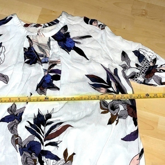 Free people White Combo Electric Orchid tunic Tree Swing Top S barely Preloved - Picture 5 of 15